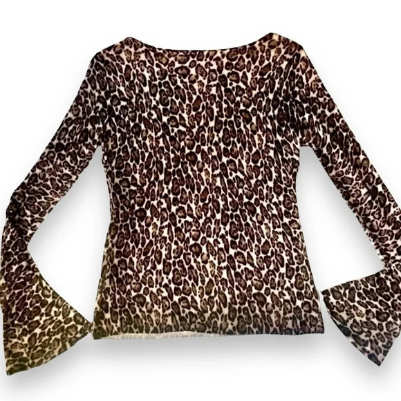 White House Black Market Crew Neck Leopard Sweater - Picture 5 of 5